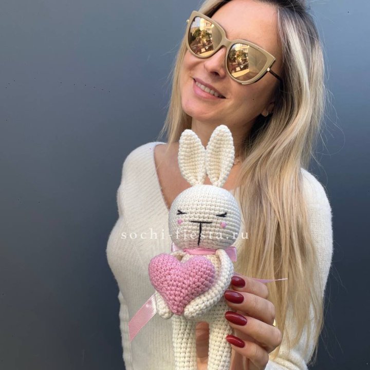 Зайка с сердцем ручной работы в Новокузнецке