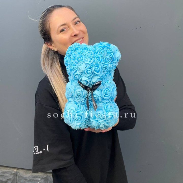 Игрушка медведь голубая в Новокузнецке