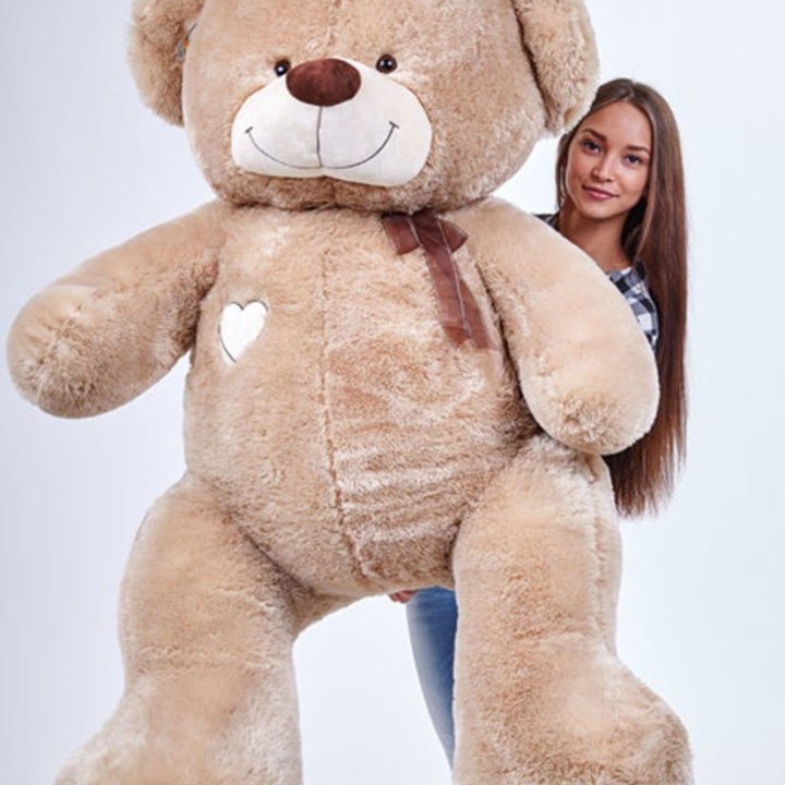 Бурый плюшевый мишка большой в Новокузнецке