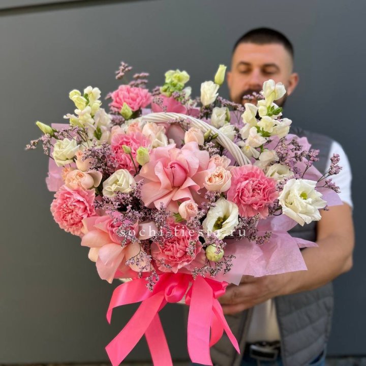 Цветочная корзина №1 в Новокузнецке