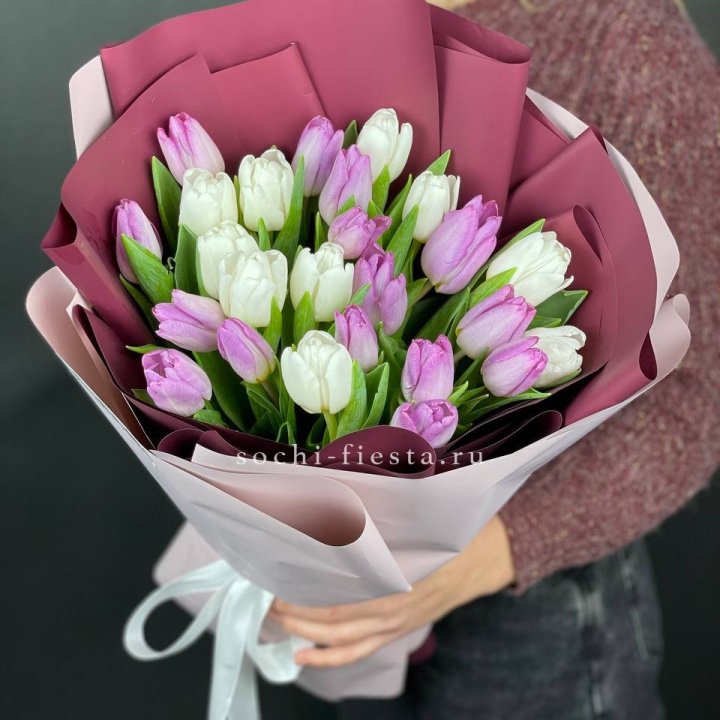 25 тюльпанов микс в Новокузнецке