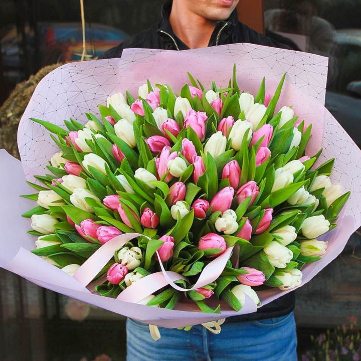 101 тюльпан микс в Новокузнецке