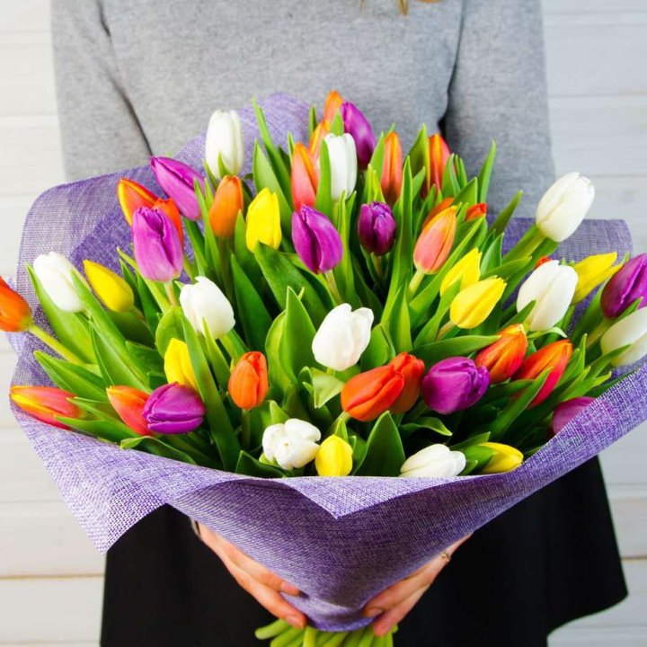 51 тюльпан "Рандом" №2 в Новокузнецке