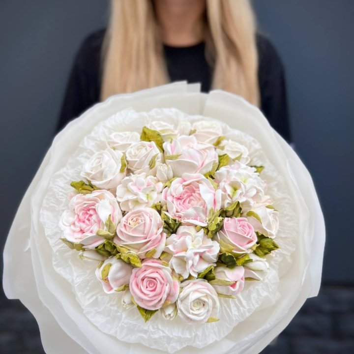 Сладкий букет из ЗЕФИРА нежный в Новокузнецке